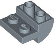 Brick Curved Inverted 2 x 2 with 1 x 2 Cutouts in Sand Blue