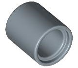Technic Pin Connector Round 1L [Beam] in Sand Blue