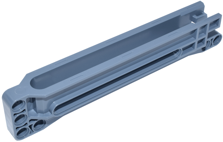 Technic Gear Rack 1 x 14 x 2 Housing in Sand Blue