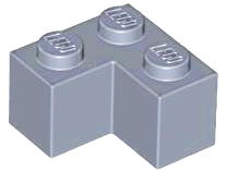 Brick 2 x 2 Corner in Sand Blue