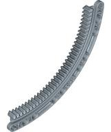 Technic Gear Rack 1/4 Circle 11 x 11, 35 Teeth in Sand Blue