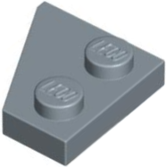 Wedge Plate 2 x 2 Right in Sand Blue