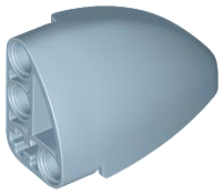 Technic Panel Round Corner 5 x 3 x 2 Left in Sand Blue