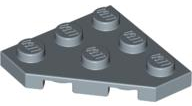 Wedge Plate 3 x 3 Cut Corner in Sand Blue