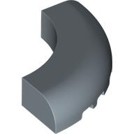 Brick Round Corner 5 x 5 x 1 Curved, Bottom Cut Outs, No Studs, 7 Bottom Tubes in Sand Blue
