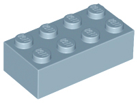 Brick 2 x 4 in Sand Blue