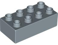 Duplo Brick 2 x 4 in Sand Blue