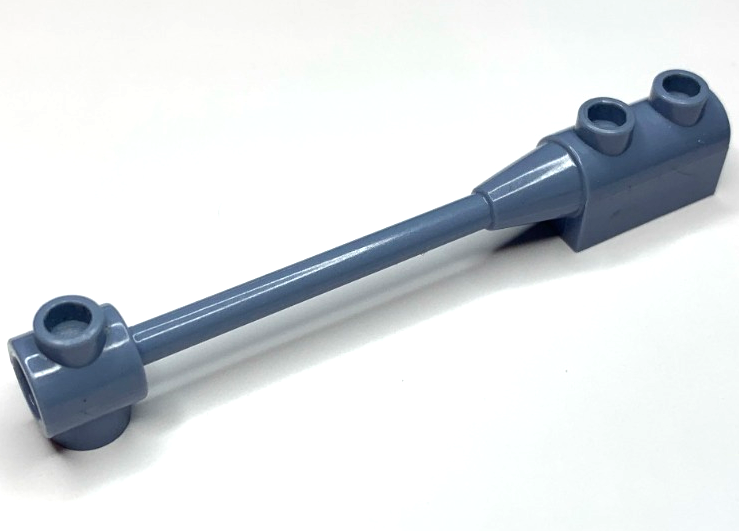 Bar 1 x 8 with Brick 1 x 2 Curved Top End (Original, No Axle Holder) in Sand Blue