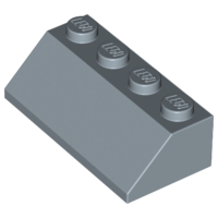 Brick Sloped 45° 2 x 4 in Sand Blue