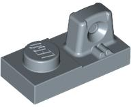 Hinge Plate 1 x 2 Locking with 1 Finger On Top in Sand Blue