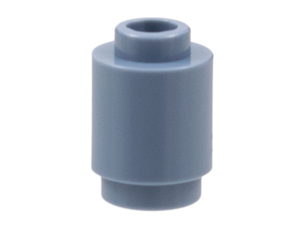 Brick Round 1 x 1 Open Stud in Sand Blue