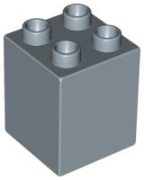 Duplo Brick 2 x 2 x 2 in Sand Blue