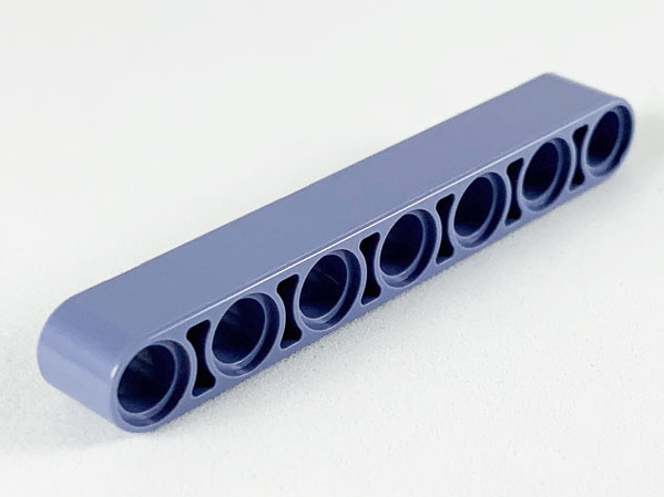Technic Beam 1 x 7 Thick in Sand Blue