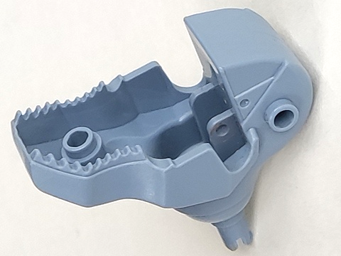 Animal Body Part, Dinosaur, Tyrannosaurus Rex / Spinosaurus Lower Jaw, with Pin in Sand Blue