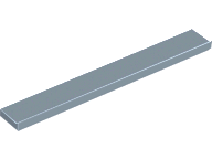 Tile 1 x 8 with Groove in Sand Blue