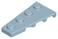Wedge Plate 4 x 2 Left in Sand Blue