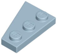 Wedge Plate 3 x 2 Right in Sand Blue
