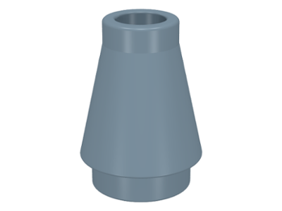 Cone 1 x 1 [No Top Groove] in Sand Blue