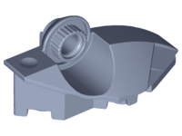 Large Figure Foot, with Rotation Joint Ball Half [Vertical Side] in Sand Blue