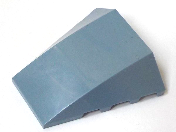 Brick Wedged, Curved 4 x 4 No Top Studs in Sand Blue