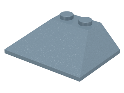 Brick Sloped 45° 3 x 4 Double / 33° in Sand Blue