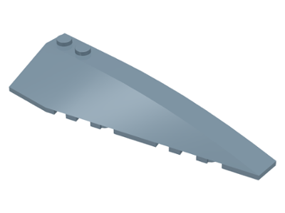 Brick Wedged, Curved 10 x 3 Right in Sand Blue