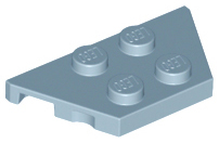 Wedge Plate 2 x 4 in Sand Blue
