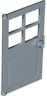 Door 1 x 4 x 6 with 4 Panes and Stud Handle in Sand Blue