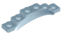 Wheel Arch, Mudguard, 1 1/2 x 6 x 1 [Arch Extended] in Sand Blue