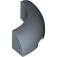 Brick Round Corner 3 x 3 x 1 No Studs in Sand Blue