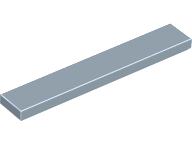 Tile 1 x 6 with Groove in Sand Blue