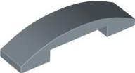 Brick Curved 4 x 1 Double, No Studs in Sand Blue