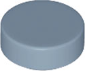 Tile Round 1 x 1 in Sand Blue