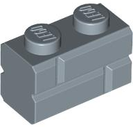 Brick Special 1 x 2 with Masonry Brick Profile in Sand Blue