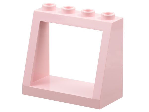 Windscreen 2 x 4 x 3 Frame with Hollow Studs in Rose Pink