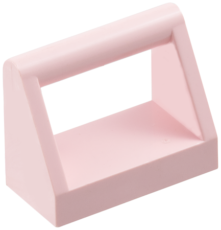 Tile Special 1 x 2 with Handle in Rose Pink