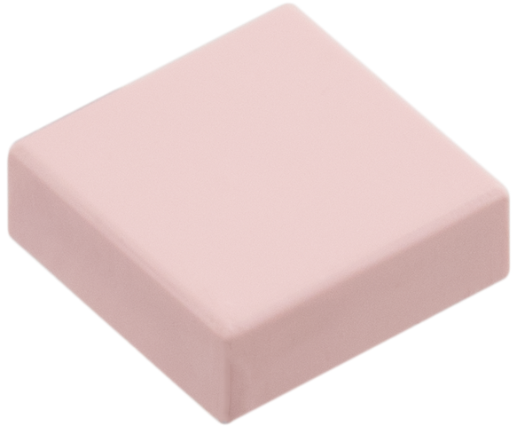 Tile 1 x 1 with Groove in Rose Pink