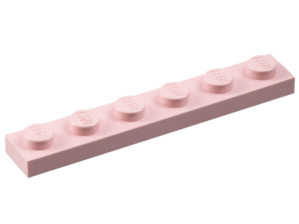 Plate 1 x 6 in Rose Pink