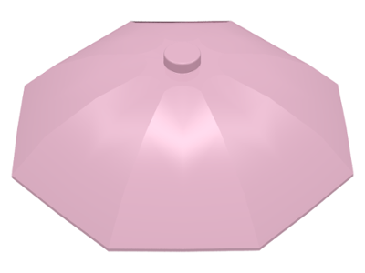 Equipment Umbrella Top with No Bottom Flaps, 6 x 6 with Top Stud in Rose Pink