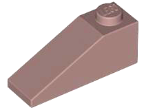 Brick Sloped 33° 3 x 1 in Sand Red