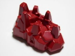 Large Figure Limb Cover, Armour with Rock Spikes in Dark Red