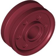 Wheel 18 x 8 with Fake Bolts and Deep Spokes with Inner Ring in Dark Red