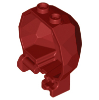 Rock Boulder Hinged Half (Chima Exploding Rock Half) in Dark Red