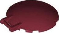 Dish 6 x 6 Inverted - No Studs with Handle in Dark Red