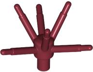 Plant, Flower Stem with Bar and 6 Stems in Dark Red