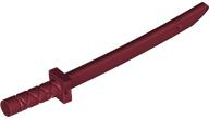 Weapon Sword / Katana / Shamshir with Capped Pommel [Square Guard] in Dark Red
