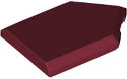 Tile Special 2 x 3 Pentagonal in Dark Red