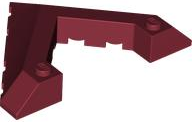 Brick Wedged, Sloped 45° 6 x 8 with Pointed Cutout in Dark Red