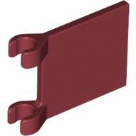 Flag 2 x 2 Square [Thin Clips] in Dark Red
