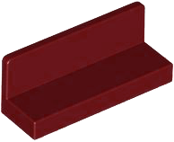 Panel 1 x 3 x 1 in Dark Red